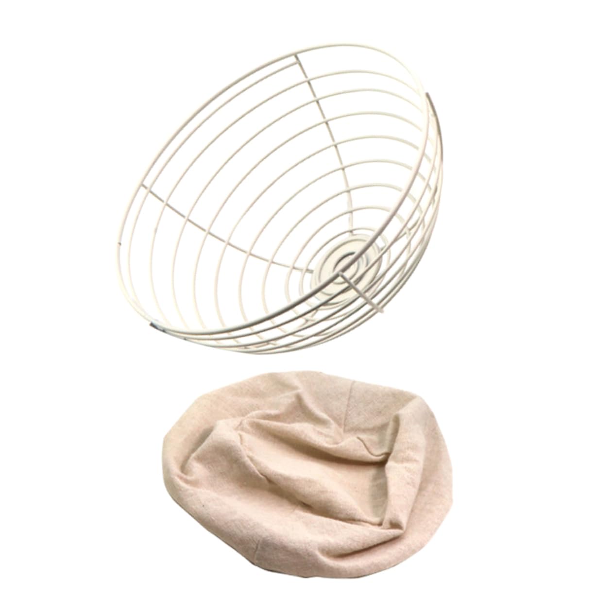 Luxshiny Round Sourdough Proofing Basket with Liner Basket for Artisan Bread Baking and Professional Kitchens