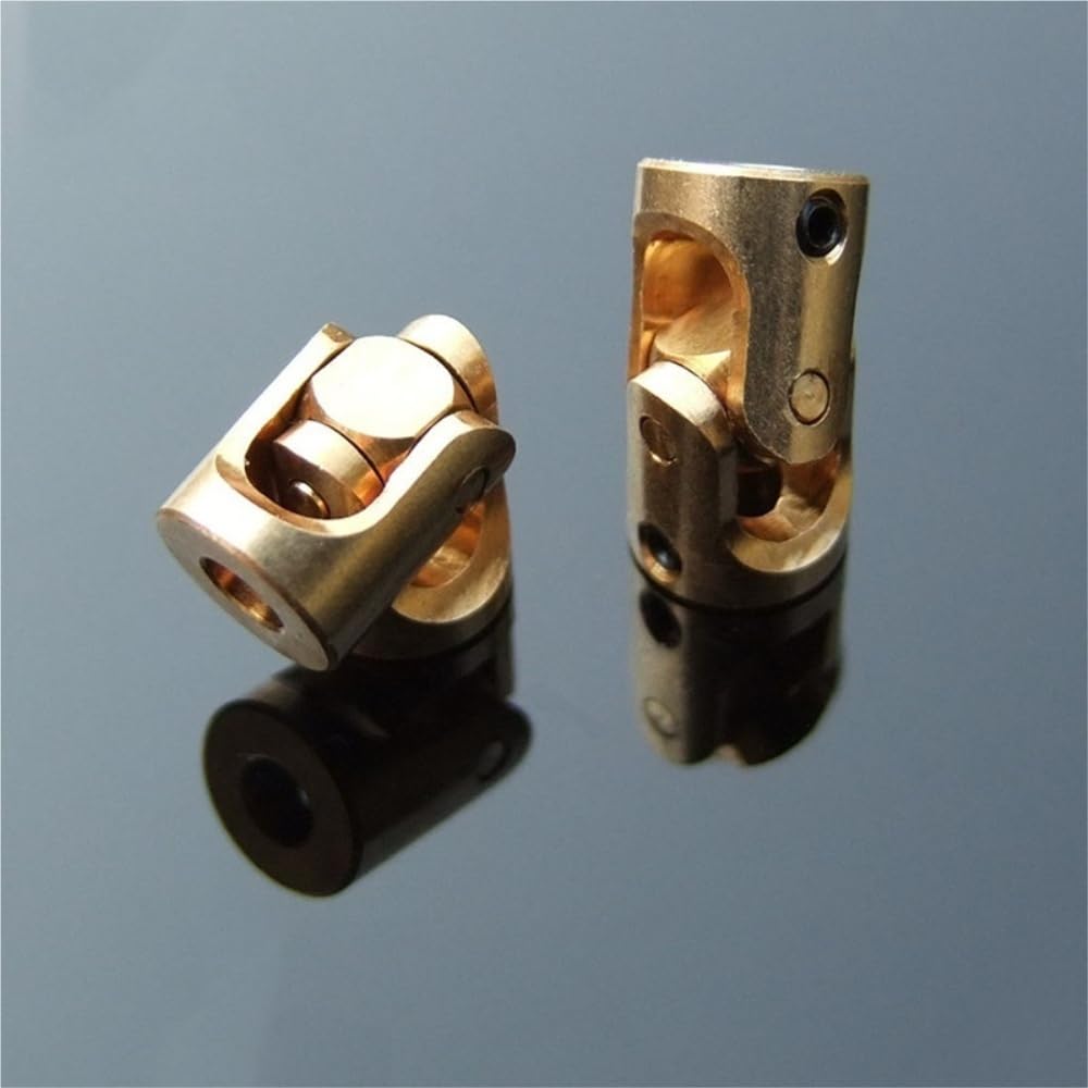Lenkung Kreuzgelenk 5 stücke 3mm Mini Messing Kupplung Kreuzgelenk Boot Auto Metall Kardangelenk Wellenkupplungen Motoranschluss Gimbal Koppler Drehbarer Verbinder