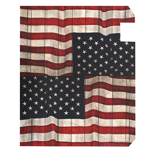 Vdsrup American Flag Mailbox Covers Magnetic Patriotic Memorial Day 4Th Of July Mailbox Cover Vintage Wood Board Mailbox Wraps Post Letter Box Cover Garden Decorative Standard Size 18" X 21" #TOP4