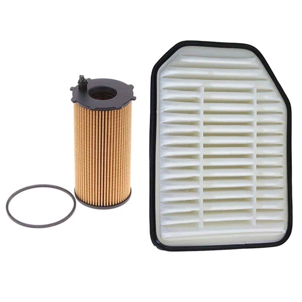 Filtr Powietrza Kabinowego dla Jeep Wrangler 2007, 29,4x21,1x6,5cm 2 szt. Filtr powietrza samochodowego Filtr oleju 53034019AD/68032204AB
