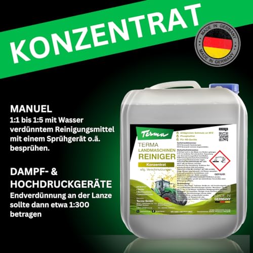 Landmaschinenreiniger Terma 10L mit Pumpsprüher für Geräte und Bau
