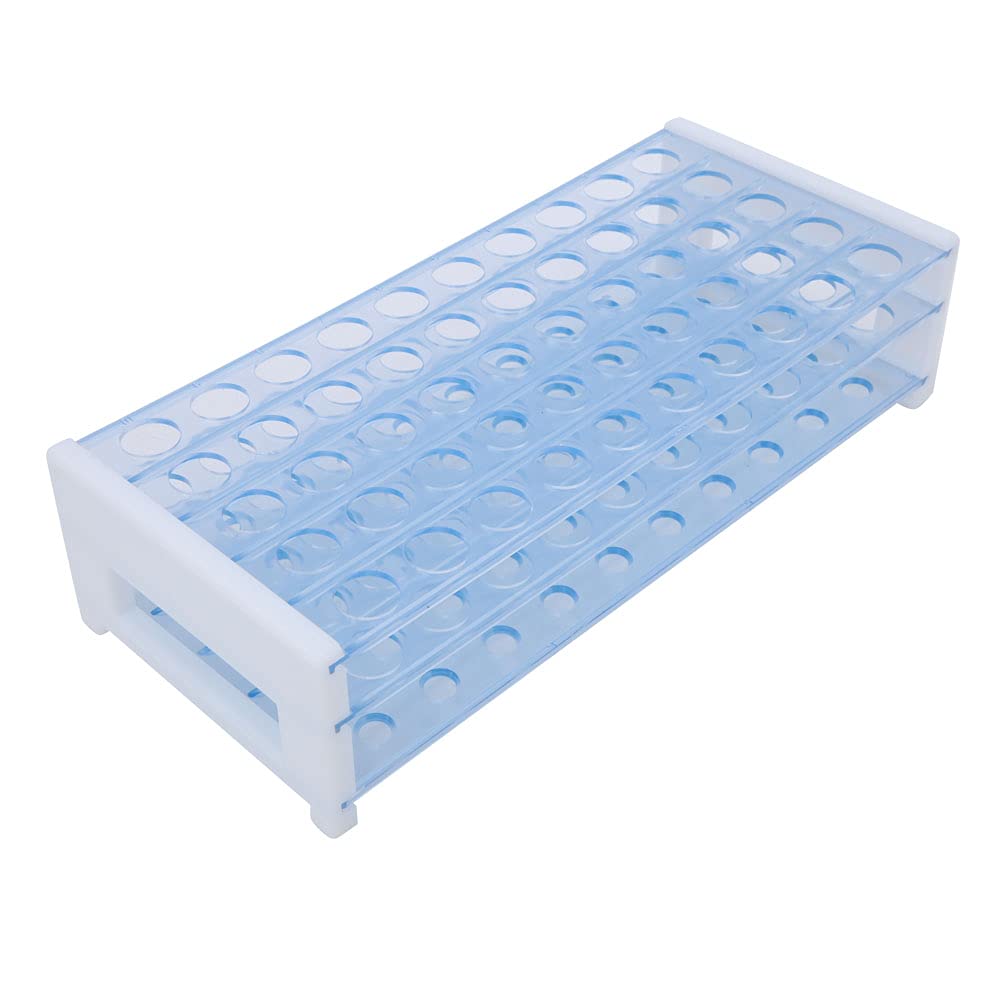 Laboratory Equipment, Durable and Corrosion-resistant 50 Test Tubes Capacity Test Tube Holder Excellent Workmanship for Chemical Experiment and Drying Process(50 holes)