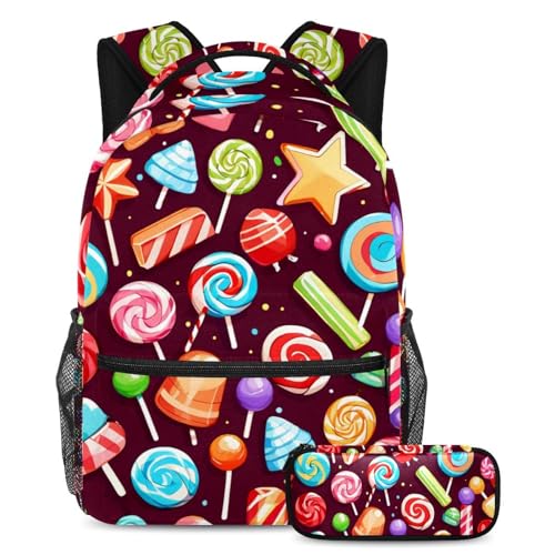 Sac d'école de jour durable multicolore avec finitions haut de gamme