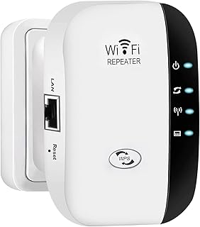 WiFi Extender, WiFi Signal Booster Up to 3000sq.ft and 30 Devices, WiFi Range Extender, Wireless Internet Repeater, Long Range Amplifier with Ethernet Port, Access Point, Alexa Compatible