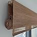Produktbild Bambus-Rollo Raffrollo,Retro Lichtfilter Bambusrollo Natur Holz Seitenzugrollo Sonnenschutz und Sichtschutz Für Fenster und Türen,Maßanfertigung (120x140cm)