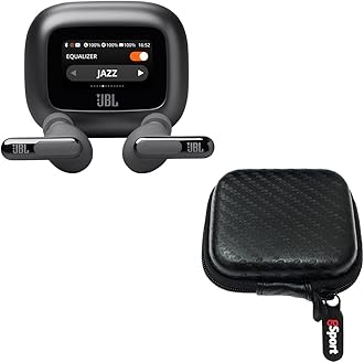 Live Beam 3 True Wireless Noise Cancelling Earbud Bundle with gSport Case (Black)