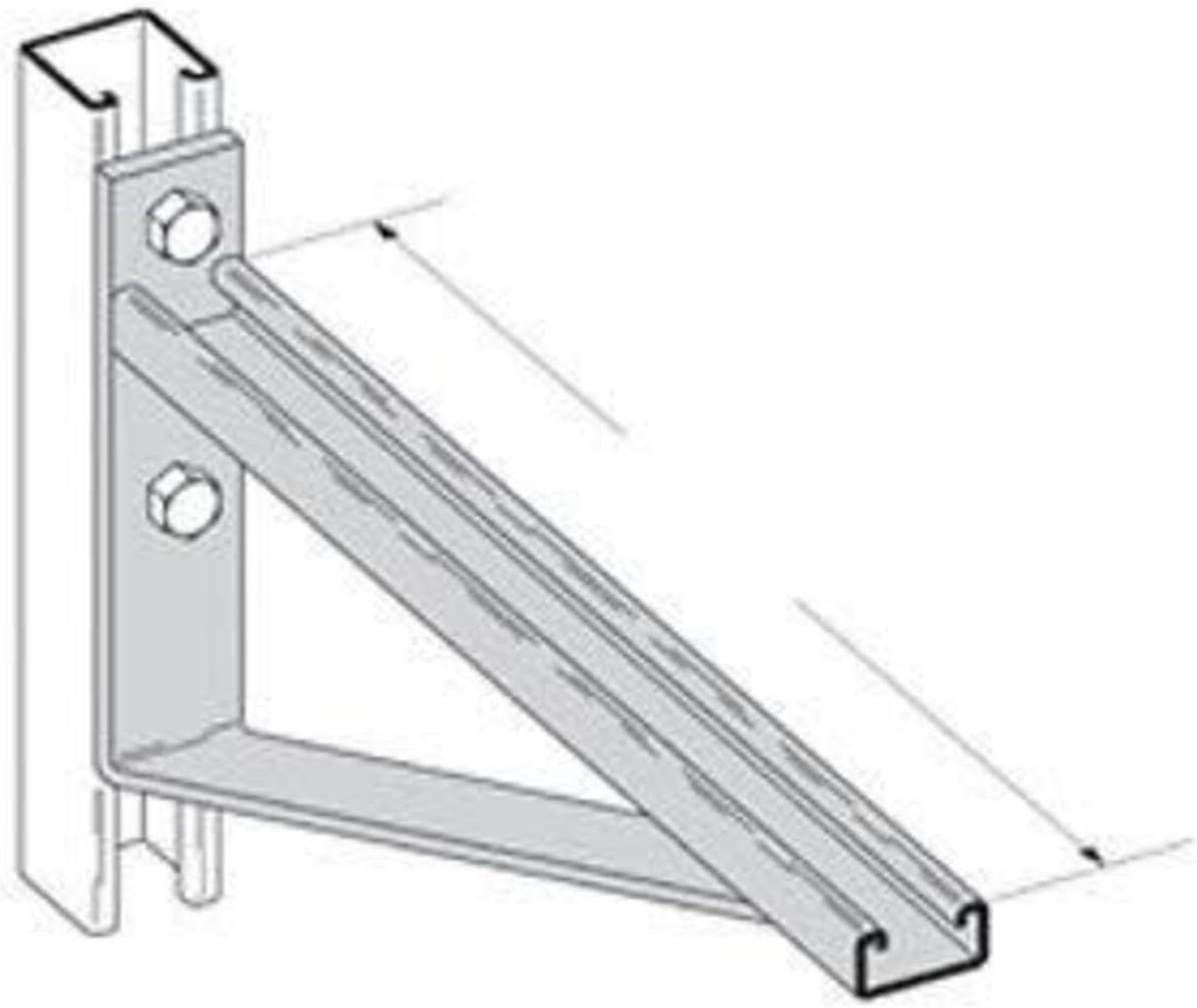 Eaton Electrical - B494-18SS4 B-Line Series Bracket, 8.75 H x 18 L x 1.62 W, Steel, Stainless Steel Type 304,