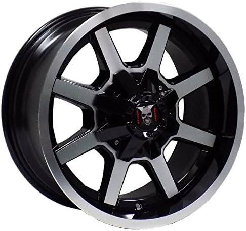 XM-302 163 17X9-12 5X114.3+5X127 C.B 78.10 BLACK POLISH FACE MACHINE LINE BEADLOCK