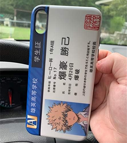 For Iphone Xs Max Case Cover Japan Anime My Hero Academia Midoriya Bakugo Case Name Card Silicone Soft Phone Case Back Cover For Iphone Xs Max Xr 6s 7 8 Plus Bakugo
