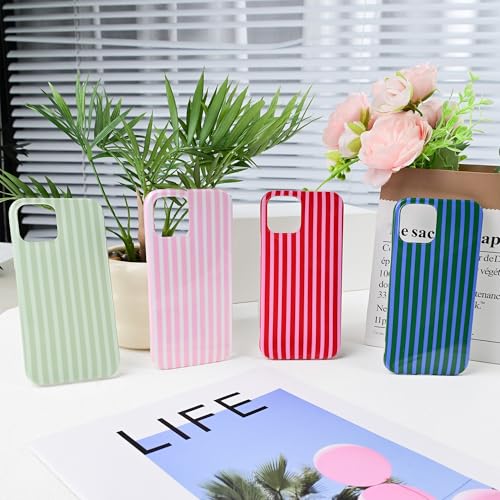 SleekCover Cute Striped Case for iPhone 12/12 Pro 6.1",Blue/Green by SleekCover - Used condition - Image 9