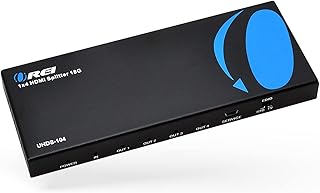 OREI 1 in 4 Out HDMI Splitter, 4K @ 60Hz 2.0 HDMI Splitter 2 Ports with Full Ultra HDCP 2.2, 18 Gbps & 3D Supports EDID Control