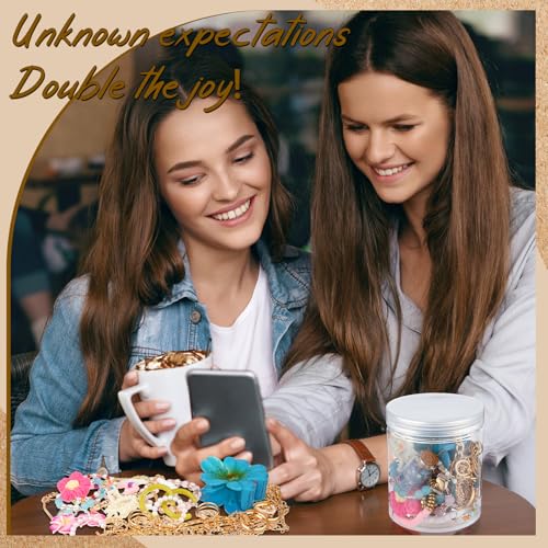 Image of Tondiamo Mystery Jewelry Jar 34 Surprise Jewelry Box for Women Earrings Ring Bracelet Necklace Hair Clip Her Birthday Gift