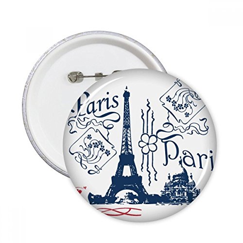 Broches Tour Eiffel Paris cadeau souvenir France 5pcs