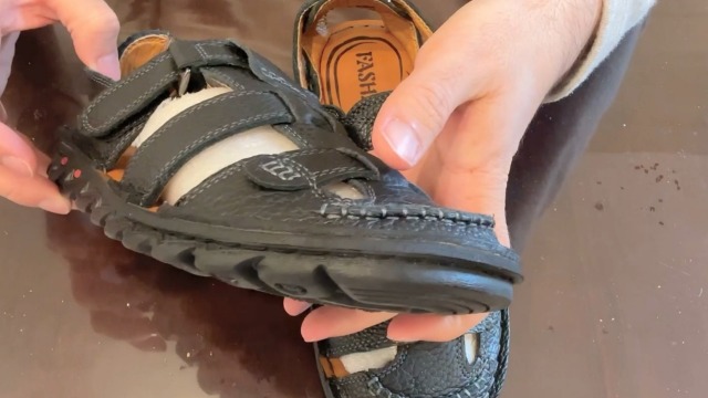 Amazon.com | ZHNSHM Mens Summer Casual Closed Toe Leather Sandals