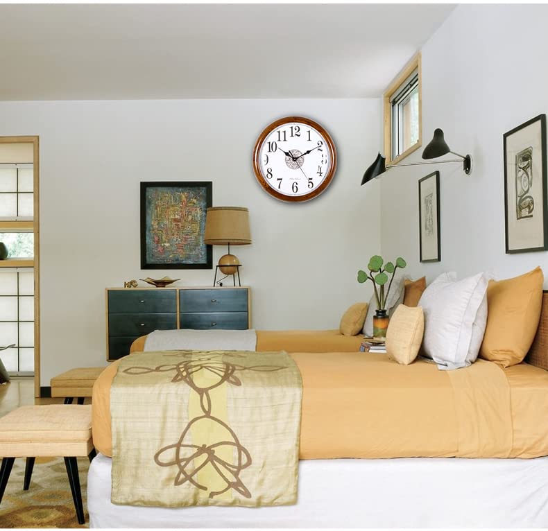 Horloge murale à quartz sans bruit de tic-tac pour le sommeil - 7