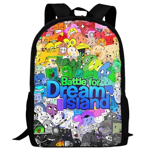 Bfdi-Battle for Dream-Island Backpack,3d Print Laptop Backpack Lightweight Casual Daypack Bookbag Multi-Function Travel Backpack 16.5 In