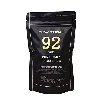 92% Premium Dark Chocolate Ivory Coast & Ecuador Blend | Cocoa Butter Only | No Palm Oil | Individually Wrapped | 189g