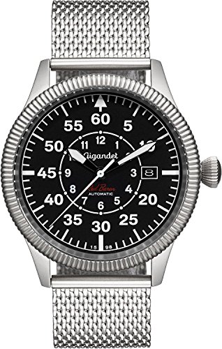 Gigandet Herren-Automatikuhr Analog mit Metallarmband Red Baron G8-009