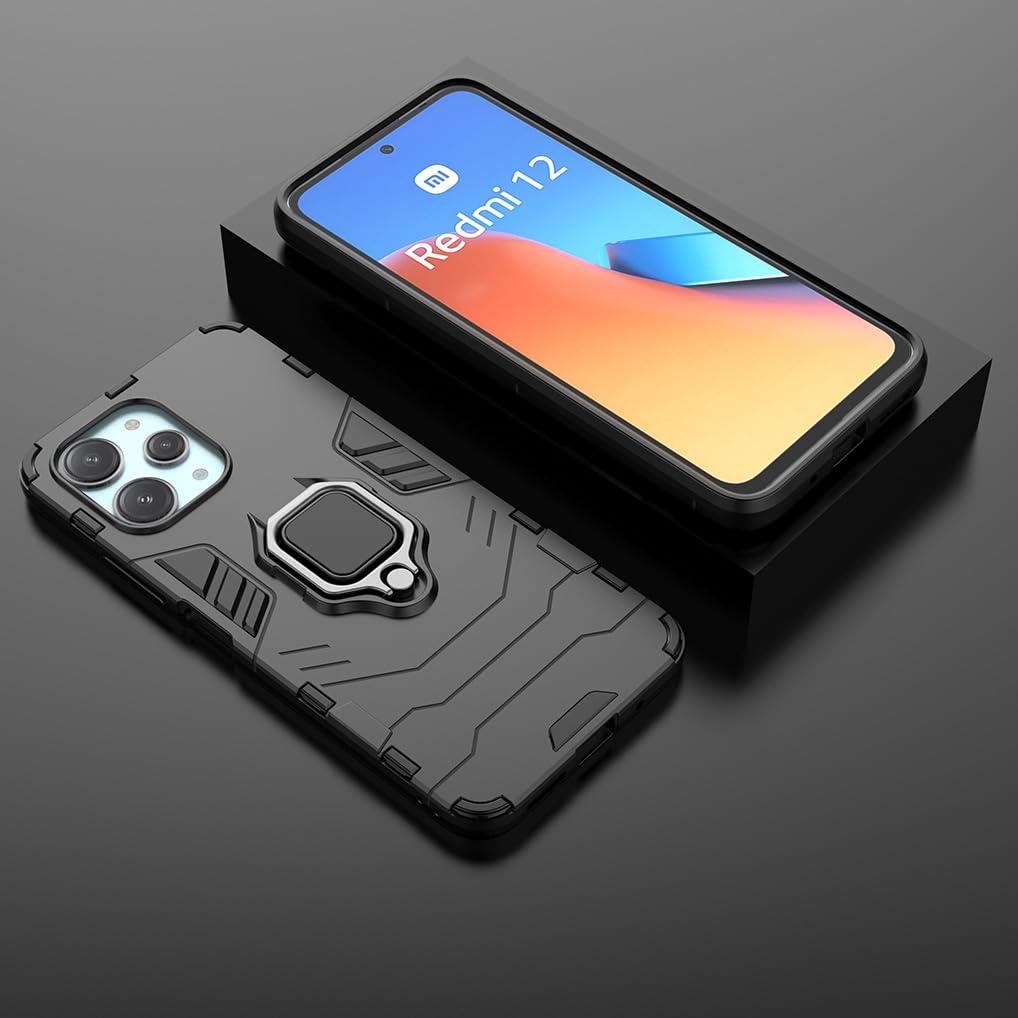SEAHAI Cover per Xiaomi Redmi Note 12 4G, [Militare Antiurto] Cornice