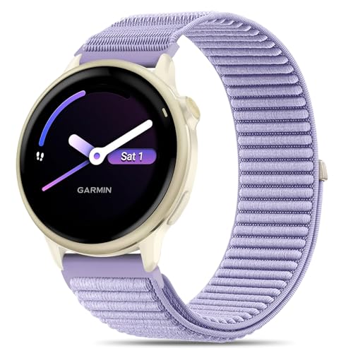 Huadea 20mm �ʃt�@�X�i�[�i�C���� Garmin Vivoactive 6 �E�H�b�`�o���h/Vivoactive 5/3/3 Music/Venu Sq 2�ɑΉ� �N�C�b�N�����[�X�X�|�[�c�X�g���b�v Forerunner 55/165/245/6