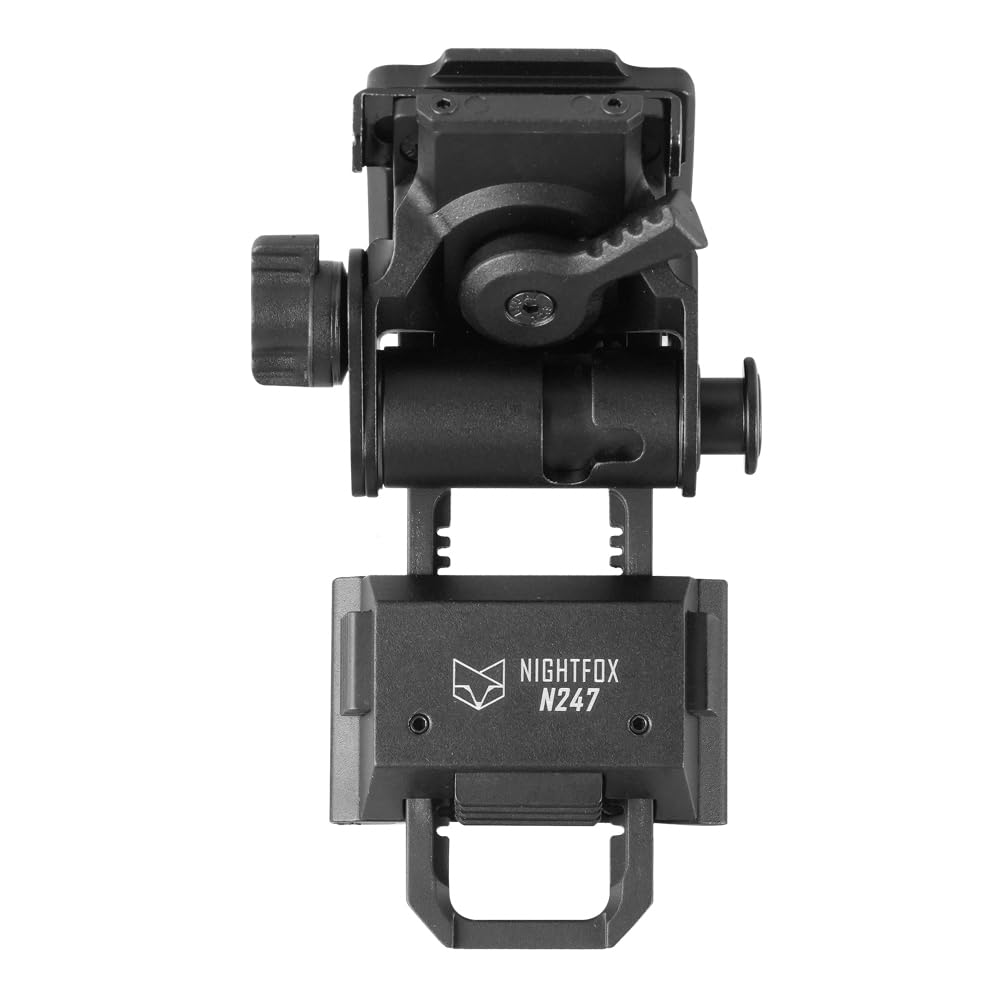 Nightfox Soporte de casco N247 para sistemas de cola de milano, aluminio, totalmente ajustable, compatible con Prowl, Swift 2 y otros NVG