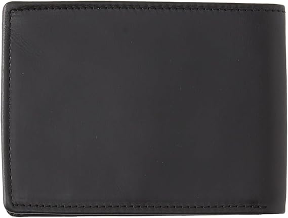 QuiksilverMac - Triple Leaf Leather Wallet - Men - Black.