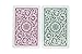 Copag 1546 Design 100% Plastic Playing Cards, Bridge Size (Narrow) Green/Burgundy (Standard Index, 1 Set)