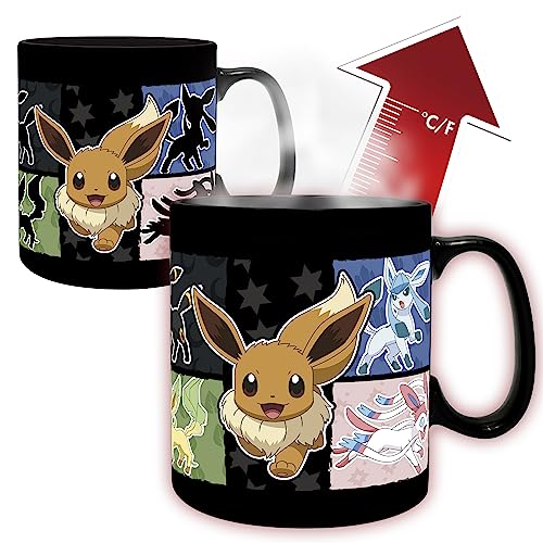 Taza Cerámica Cambia Color Pokémon Eevee 460ml miniatura 2