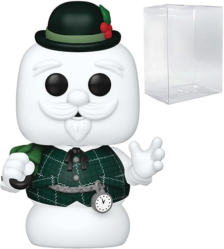 POP Holiday Rudolph The Red-Nosed Reindeer - Figura de vinilo Funko de Sam The Snowman (incluye funda protectora de caja compatible), multicolor de