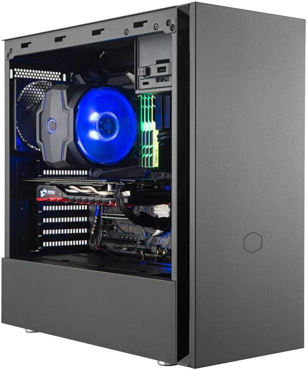 Cooler Master Silencio S600 ATX Mid-Tower, Sound-Dampened Steel Side Panel, Reversible Front Panel, SD Card Reader, and 2x 120mm PWM Silencio FP Fans