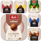 CoffeeB SET - Selection - 6 verschiedene Kaffee Varietäten - je 1x Auslese und La Crema, 1x Lungo 1x Caramel und 2x Espresso zu je 9 Coffee Balls 51g, 6er Pack (6x 9 Coffee Balls)