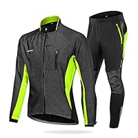 NUCKILY Winter-thermo-fietskleding voor heren, professioneel shirt met