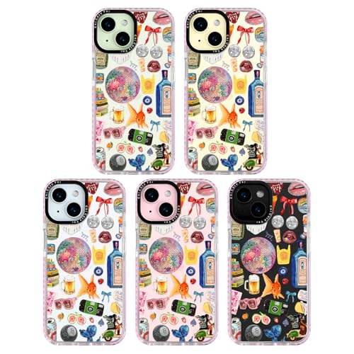 Coque MagSafe iPhone 15 Plus antichoc militaire et fine style collage rétro insolite