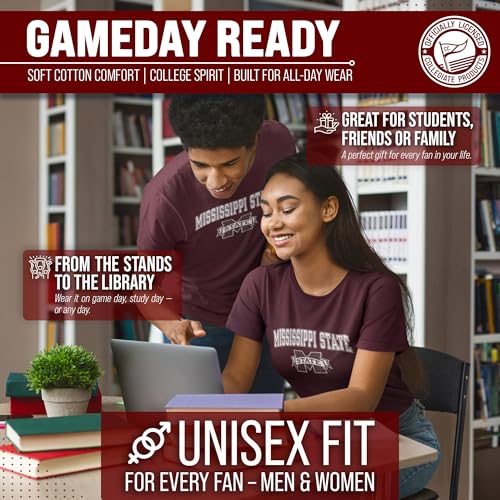 Image of NCAA Gameday Cotton T-Shirt for Men and Women | Officially Licensed NCAA Tee - Preshrunk Ring-Spun Cotton - Screen-Printed Team Logo