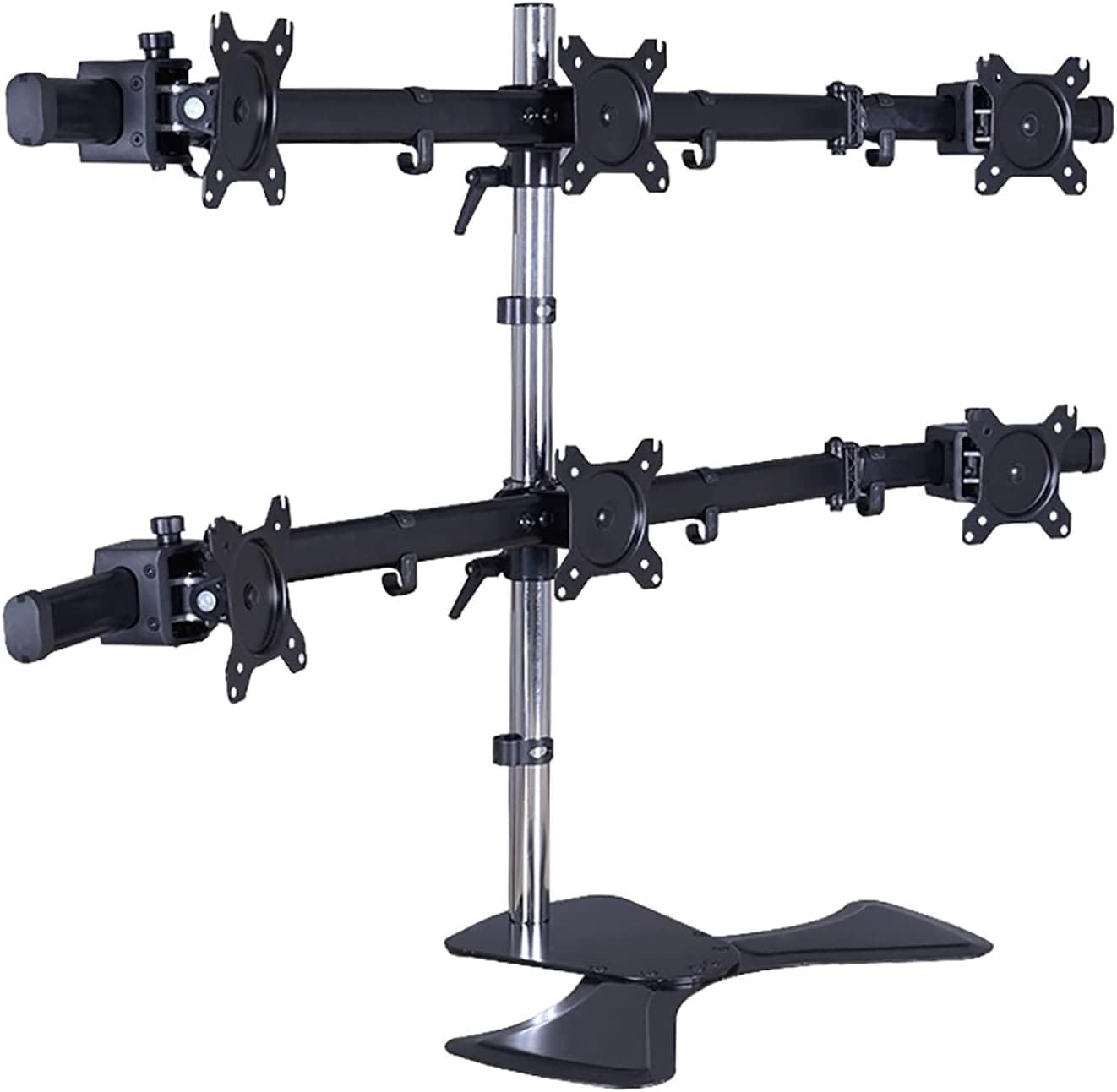 Aluminum TV Stand Mount for 15 27 inch LED Screen Display with Ergonomic Design Six Screen TV Base Stand