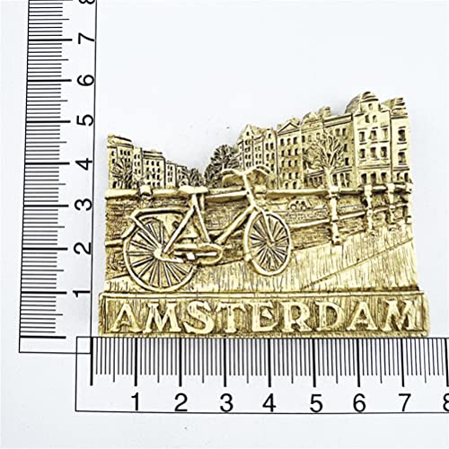 Imán decorativo para nevera Amsterdam Netherlands miniatura 5