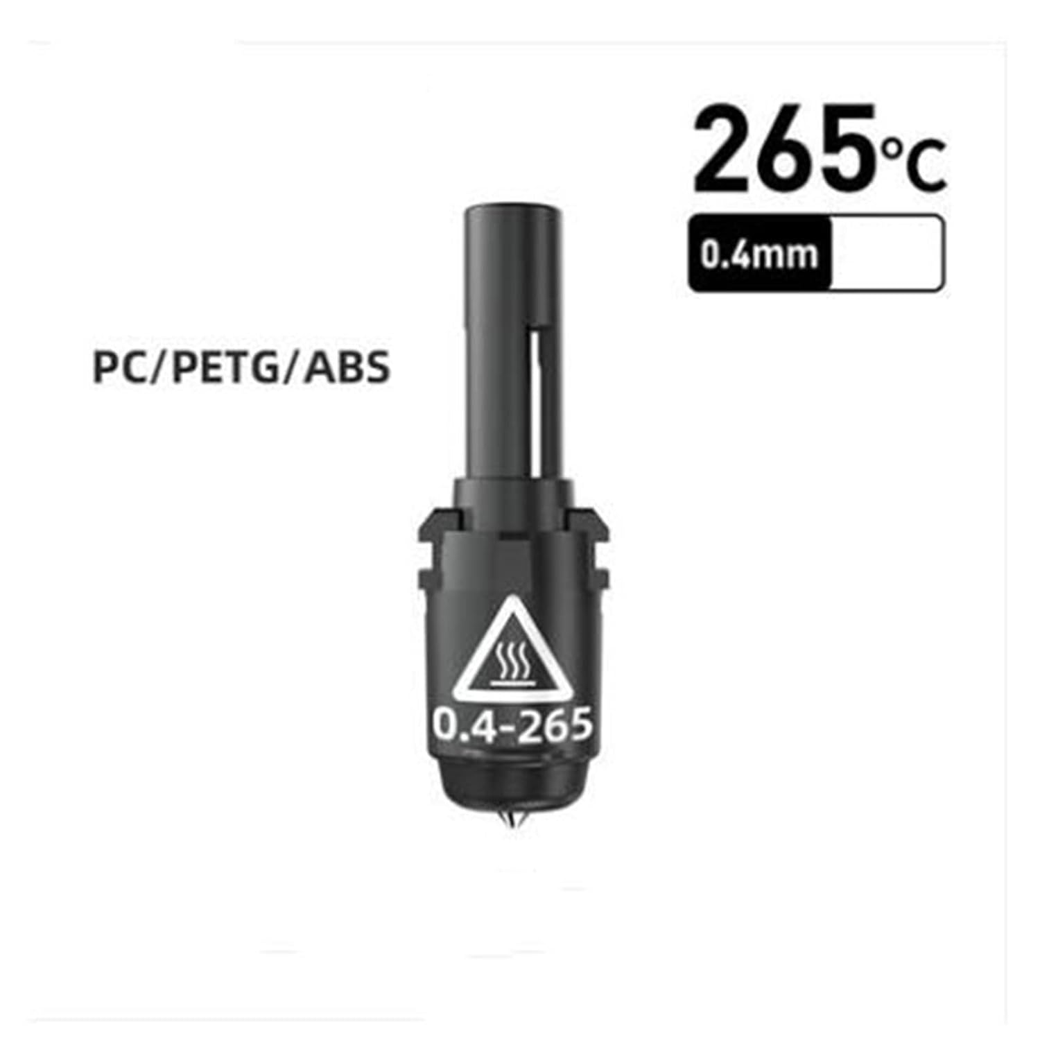 LICHIFIT Replacement 0.4mm Nozzle Assembly Hotend Kit 265℃ High Temperature Nozzle for Adventurer 3/4 3D Printer Upgraded Accessory