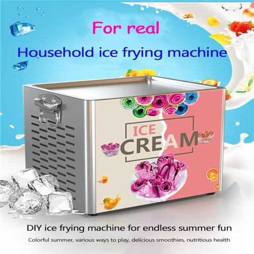 Kommerzielle Maschine zur Herstellung von frittierten Eisrollen, 330 W Mini-Eismaschine for zu Hause, DIY-Maschine for gebratenen Joghurt, Maschine zur Herstellung von frittierten Joghurt-Eisrollen – Bild 3