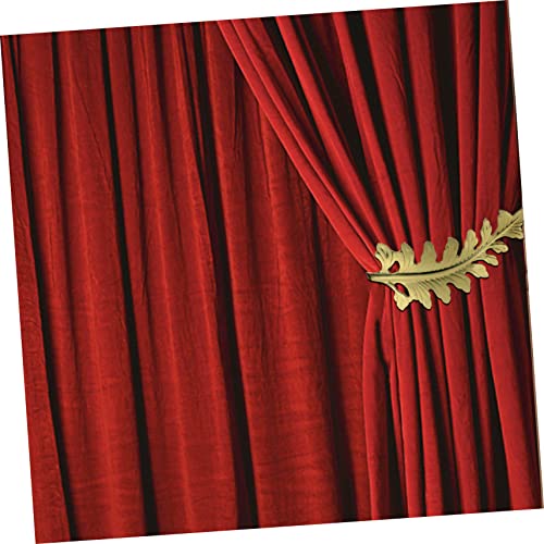 Abrazadera para cortina dorada OUdini con diseño de hoja elegante 6