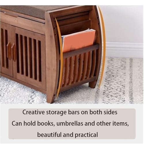 Tabouret de rangement pour entrée et étagère à chaussures 102 cm - 6