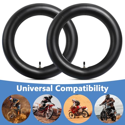 2 Stück 2.50/2.75-17 (70/100-17) TR4 Gerades Ventil Verdicktes Schlauch für Dirt e-Bike Motorrad-Ersatzinnenschläuche kompatibel mit 2.50/2.75-17 70/100-17 Pit Vorder-/Hinterreifen Schläuche
