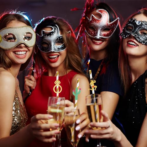 24 pitillos desechables para fiesta con diseño divertido miniatura 6