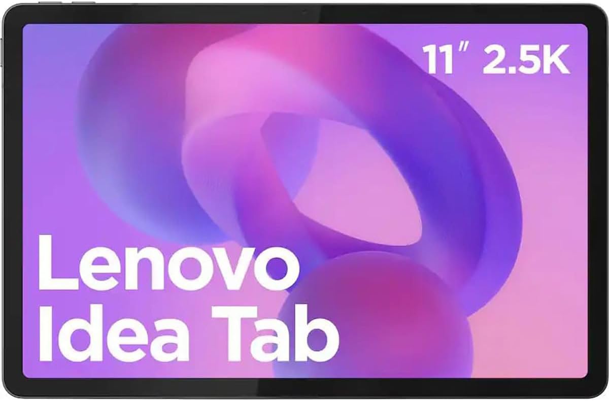 Idea Tab ZAFR0928US 11" WQXGA 128GB Wi-Fi Tablet, MediaTek Dimensity 6300 2.4GHz, 8GB RAM, Android 15, Luna Gray