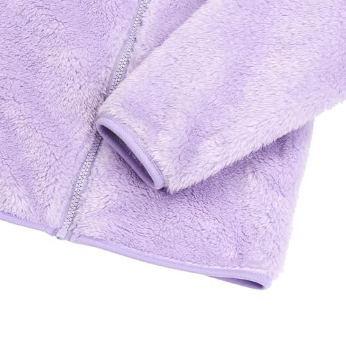 Image of Toddler Girls Boys Fleece Hoody Jacket Zip Up Teddy Coat Warm Winter Outwear