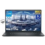 Dell 15 Laptop 15.6 inch FHD Touchscreen, Intel 10-Core i5-1334U 32GB RAM 1TB SSD, Intel UHD Graphics, Win 11 Pro Black for Business and College Students