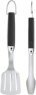 Weber 6645 Original Portable 2-Piece Stainless Steel Tool Set | Premium Grilling accessories