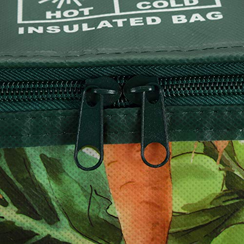 image for Bekith 4 Pack Insulated Reusable Grocery Bag, X Large Cooler Bags, Sho