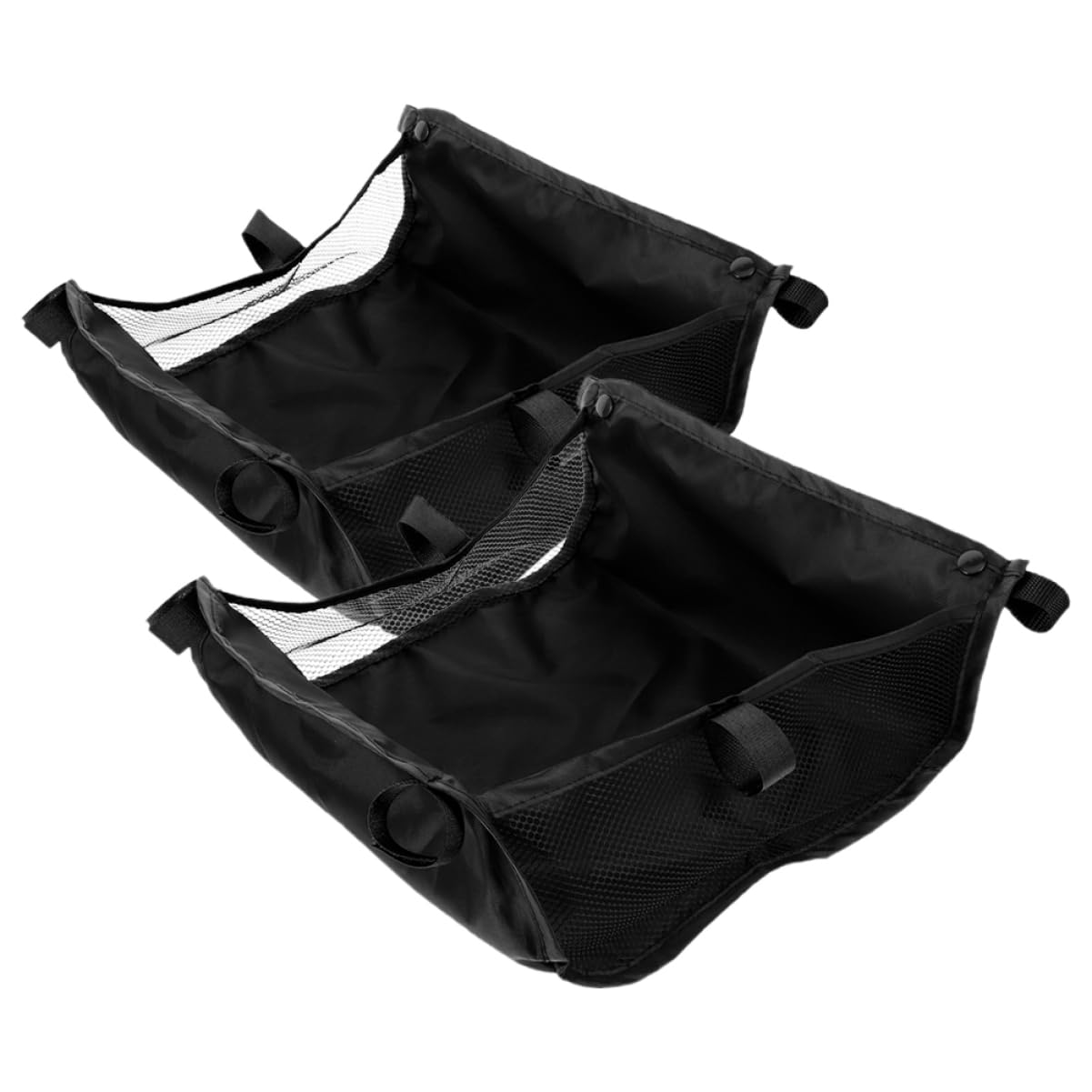 HOODANCOS 2Pcs Stroller Bottom Storage Basket Large Capacity and Easy Installation for Stroller Accessories Organizer for Cups Bottles Diapers and More