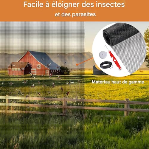 Kit de réparation de porte coulissante avec rouleau robuste d'écran de maillage