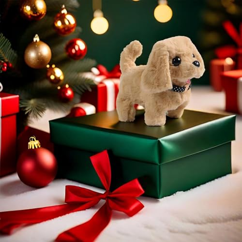 SansRealmL Elektrischer Hund für Kinder, Spielzeug Hund Der Bellt und Läuft, Batteriebetrieben, ideales Kinderspielzeug